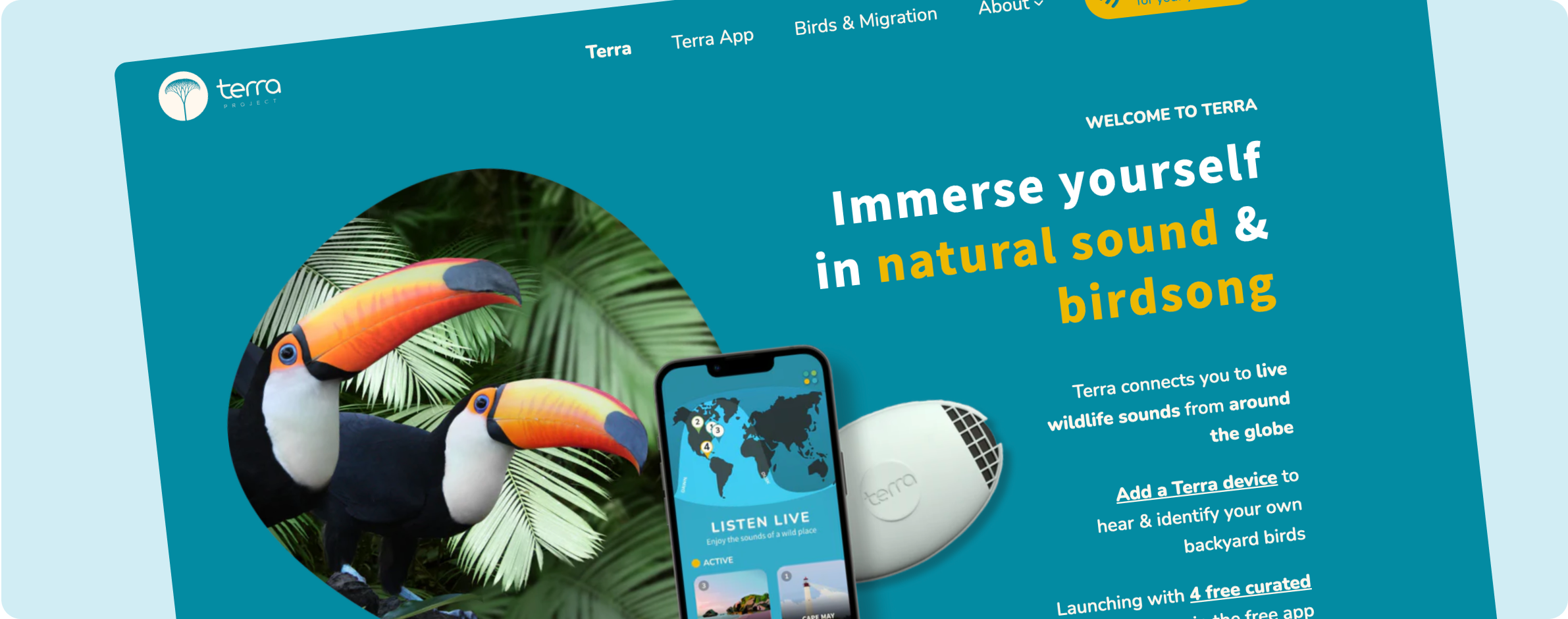 Terra Listens Conversion Website